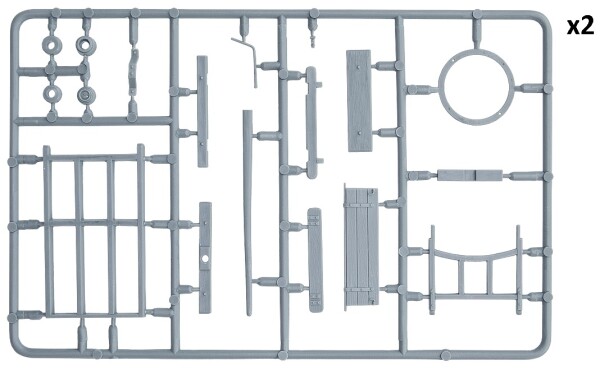 Сборная модель 1/35 Европейская сельскохозяйственная тележка Miniart 35642 детальное изображение Строения 1/35 Диорамы