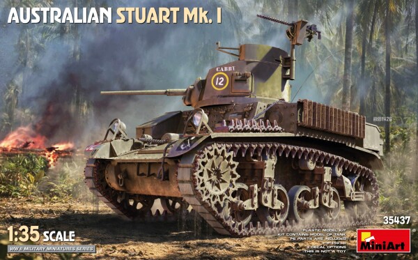 Збірна модель 1/35 Австралійський танк Стюарт Мк. I MiniArt 35437 детальное изображение Бронетехника 1/35 Бронетехника