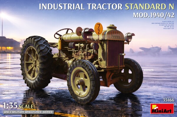 Збірна модель 1/35 Стандартний промисловий трактор N. Модифікація 1940/42. MiniArt 35466 детальное изображение Тракторы Гражданская техника