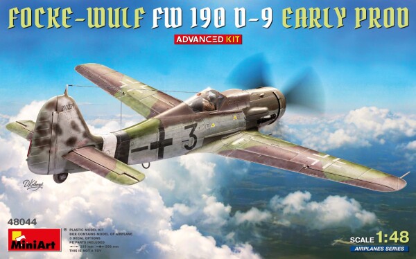 Збірна модель 1/48 Літак Focke Wulf Fw-190 D-9 (Рання серія) MiniArt 48044 детальное изображение Самолеты 1/48 Самолеты