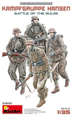 Збірна модель 1/35 Фігури Бойова група Хансена - Битва в Арденнах (4 фігури) MiniArt 53051 детальное изображение Фигуры 1/35 Фигуры