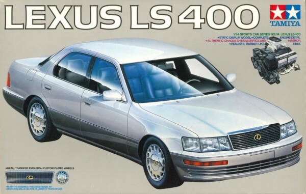 Збірна модель 1/24 Автомобіль Lexus LS 400 Tamiya 24114 детальное изображение Автомобили 1/24 Автомобили