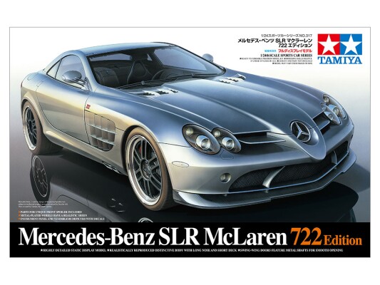 Збірна модель 1/24 Автомобіль Mercedes-Benz SLR McLaren 722 EditionTamiya 24317 детальное изображение Автомобили 1/24 Автомобили