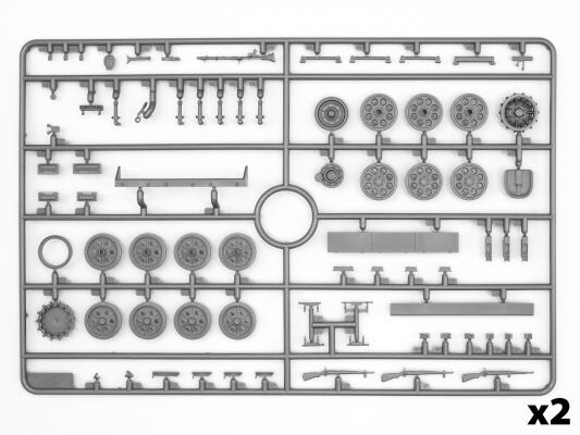 Scale model 1/35 German sanitary armored personnel carrier Sd.Kfz.251/8 Ausf.A ICM35113 детальное изображение Бронетехника 1/35 Бронетехника