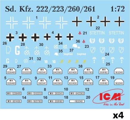Збірна модель 1/72 Набір Легкі бронемашини Вермахту ICM DS7207 детальное изображение Бронетехника 1/72 Бронетехника