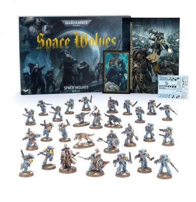Game set Warhammer 40000: SPACE WOLVES ARMY SET (ENGLISH) детальное изображение Космические Волки Космические Десантники