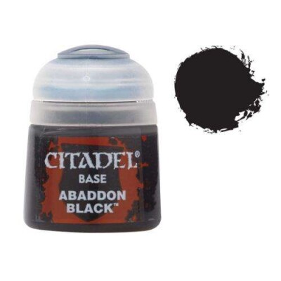 Citadel Base: Abaddon Black детальное изображение Акриловые краски Краски