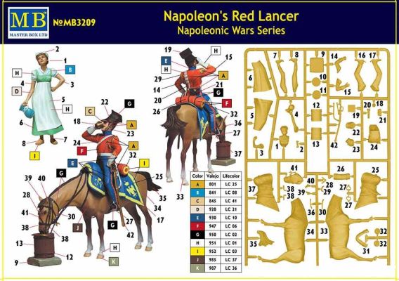 &quot;Napoleon's Red Lancer, Napoleonic Wars Series&quot; детальное изображение Фигуры 1/32 Фигуры