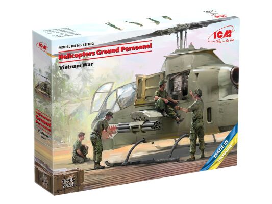 Наземный персонал вертолетов Вьетнамская война детальное изображение Фигуры 1/35 Фигуры