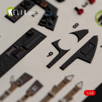 Focke Wulf Fw-190 D-9 декаль інтер'єр для комплекту MiniArt 1/48 KELIK K48202 детальное изображение 3D Декали Афтермаркет