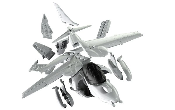 Збірна модель конструктор літак Harrier Quickbuild Airfix J6009 детальное изображение Автомобили/Самолеты Конструкторы