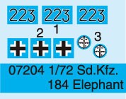 Сборная модель 1/72 Немецкая САУ Элефант Sd.Kfz.184 Трумпетер 07204 детальное изображение Бронетехника 1/72 Бронетехника