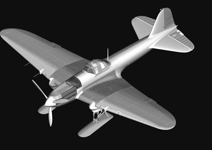 Сборная модель штурмовика Ил-2 на лыжах детальное изображение Самолеты 1/32 Самолеты