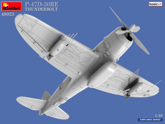 Збірна модель 1/48 Літак P-47D-30RE Thunderbolt BASIC KIT MiniArt 48023 детальное изображение Самолеты 1/48 Самолеты