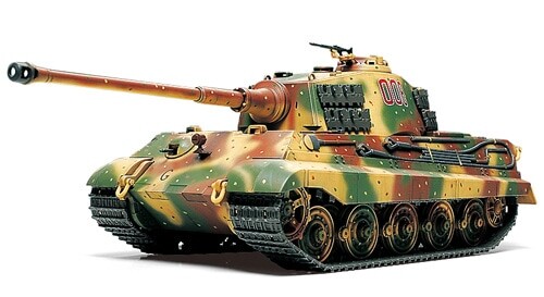 Scale model 1/48 German tank King Tiger Tamiya 32536 детальное изображение Бронетехника 1/48 Бронетехника