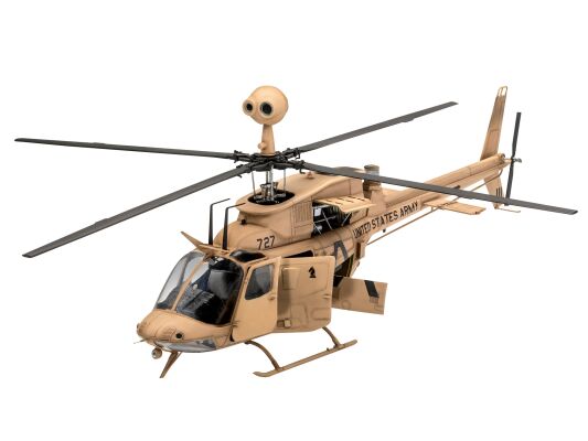 Гелікоптер Bell OH-58 Kiowa детальное изображение Вертолеты 1/35 Вертолеты