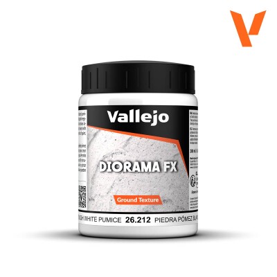 Імітація &quot;Текстура Груба біла пемза&quot; (200 мл) (White Pumice) Vallejo 26212 детальное изображение Материалы для создания Диорамы