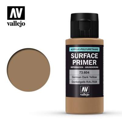 Ґрунт Німецький темно-жовтий RAL 7028 (German Dark Yellow RAL7028) 60 мол. Vallejo 73604 детальное изображение Грунтовки Модельная химия