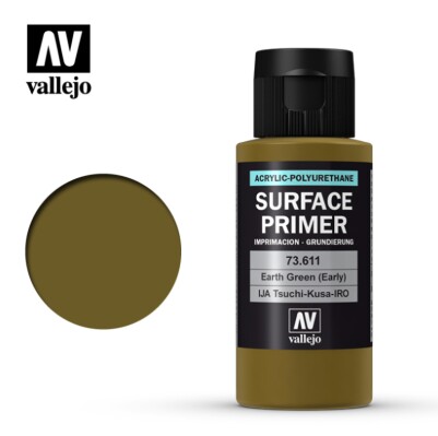 Грунт IJA Tsuchi-Kusa-Giro Earth Green 60 мл. Vallejo 73611 детальное изображение Грунтовки Модельная химия