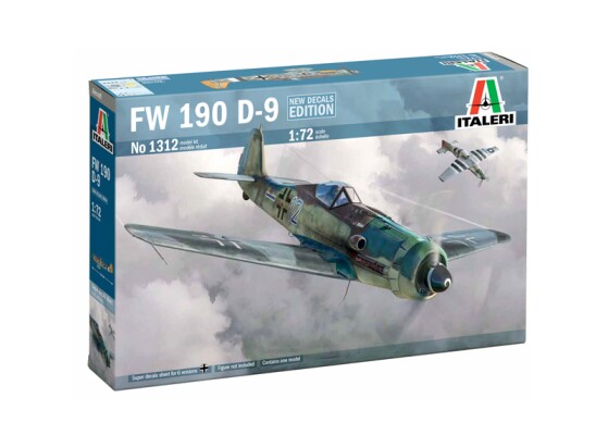 Збірна модель 1/72 Літак FW 190 D-9 Italeri 1312 детальное изображение Самолеты 1/72 Самолеты