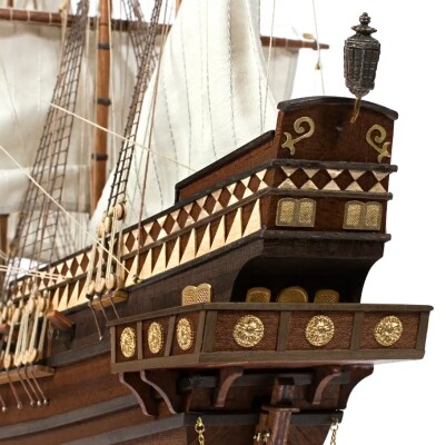 Scale wooden model 1/100 Pirate ship &quot;Buccaneer&quot; OcCre 12002 детальное изображение Корабли Модели из дерева