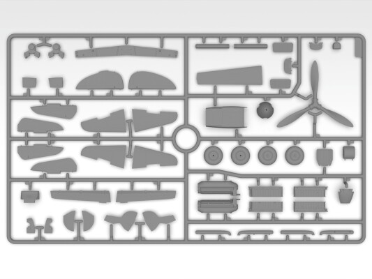 Scale model 1/32 Soviet fighter Yak-9K ICM 32091 детальное изображение Самолеты 1/32 Самолеты