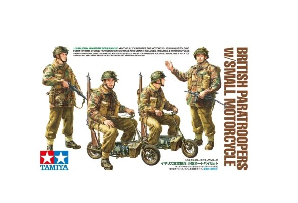 Збірна модель 1/35 Фігури Британські десантники - з маленьким мотоциклом Tamiya 35337 детальное изображение Фигуры 1/35 Фигуры
