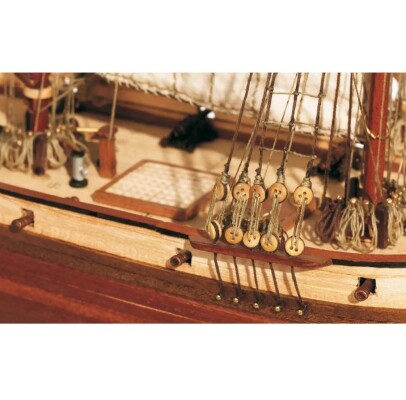 Scale wooden model 1/100 Schooner &quot;Albatros&quot; OcCre 12500 детальное изображение Корабли Модели из дерева