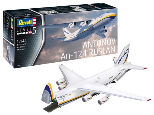 Збірна модель 1/144 літак Антонов АН-124 Руслан Revell 03807 детальное изображение Самолеты 1/144 Самолеты