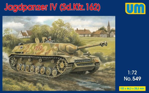 Немецкая САУ Jagdpanzer IV (Sd.Kfz.162) детальное изображение Артиллерия 1/72 Артиллерия