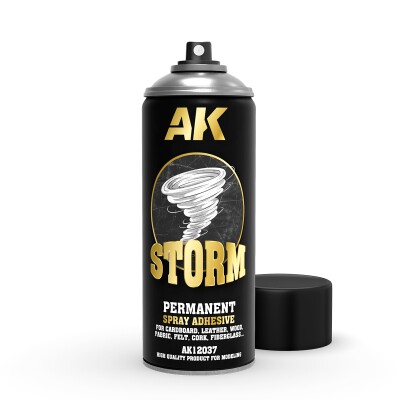 Клей аерозольний постійної фіксації STORM, 400 мл AK-Interactive AK AK12037 детальное изображение Клей Модельная химия