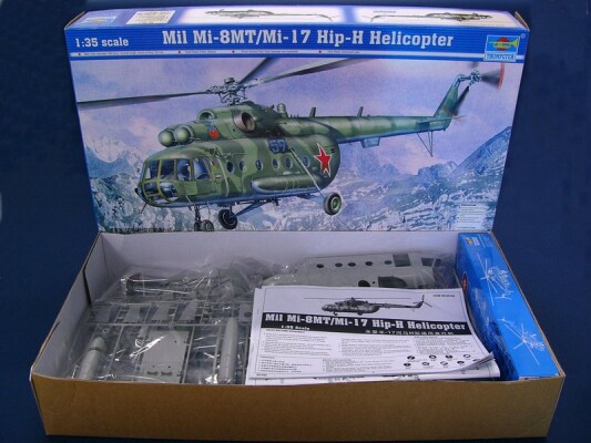 Scale model 1/35 Helicopter Mi-17 Hip-H Trumpeter 05102 детальное изображение Вертолеты 1/35 Вертолеты