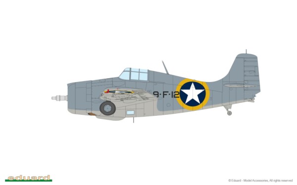 Scale model 1/48 Airplane F4F-4 Wildcat early Eduard 82202 детальное изображение Самолеты 1/48 Самолеты