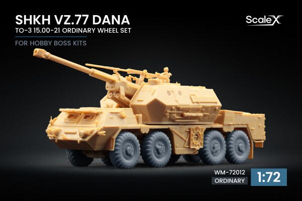 Набір коліс TO-3 15.00-21 для ShKH vz.77 DANA від HobbyBoss ScaleX WM-72012 детальное изображение Колёса Афтермаркет
