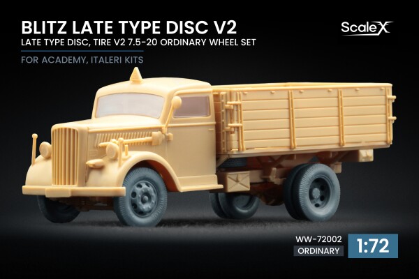Набір коліс для Blitz Late v2 від Italeri, Academy ScaleX WW-72002 детальное изображение Колёса Афтермаркет