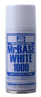 Mr. Base White 1000, Mr. Hobby spray, 180 ml. / Грунт базовый белый детальное изображение Краска / грунт в аэрозоле Краски
