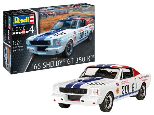 Збірна модель 1/24 Автомобіль 66 Shelby GT 350 R Revell 07716 детальное изображение Автомобили 1/24 Автомобили