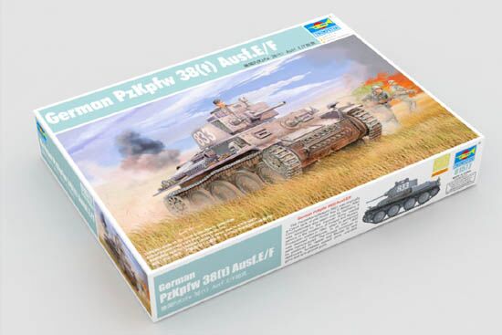 Сборная модель 1/35 Немецкий танк PzKpfw 38(t) Ausf.E/F Трумпетер 01577 детальное изображение Бронетехника 1/35 Бронетехника