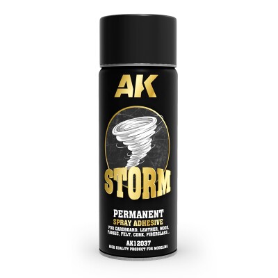 Клей аерозольний постійної фіксації STORM, 400 мл AK-Interactive AK AK12037 детальное изображение Клей Модельная химия
