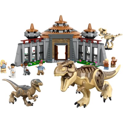 Конструктор Центр відвідувачів: Атака тиранозавра й раптора LEGO Jurassic World 76961 детальное изображение Jurassic Park Lego