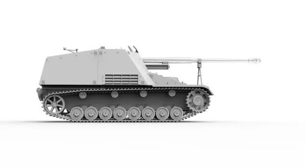 Збірна модель 1/35 САУ Sd.Kfz.164 Nashorn Рання/Командна версія з 4 фігурками Border Model BT-024 детальное изображение Бронетехника 1/35 Бронетехника