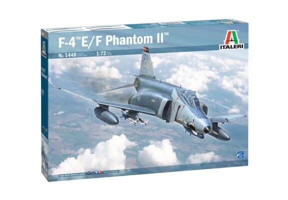 Збірна модель 1/72 Літак F-4E/F Phantom II Italeri 1448 детальное изображение Самолеты 1/72 Самолеты