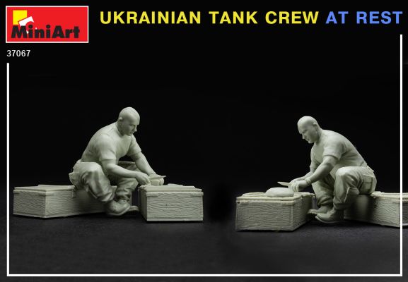 Збірна модель 1/35 Український танковий екіпаж на відпочинку MiniArt 37067 детальное изображение Фигуры 1/35 Фигуры