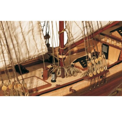 Scale wooden model 1/100 Schooner &quot;Albatros&quot; OcCre 12500 детальное изображение Корабли Модели из дерева