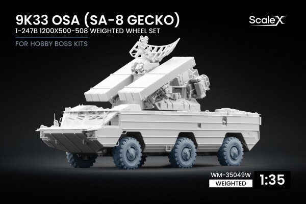 Набор колес (с деформацией) для 9K33 Osa (SA-8 Gecko) І-247B от Trumpeter ScaleX WM-35049W детальное изображение Колёса Афтермаркет