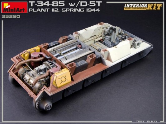 Сборная модель 1/35 ТанкT-34/85 с Д-5Т завод 112 весна 1944 г. Миниарт 35290 детальное изображение Бронетехника 1/35 Бронетехника