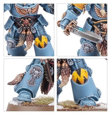 Игровой набор Warhammer 40000 - SPACE WOLVES - WOLF GUARD TERMINATORS детальное изображение Космические Волки Космические Десантники