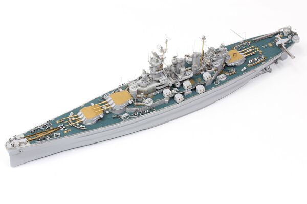 Збірна модель американського лінійного корабля North Carolina BB-55 детальное изображение Флот 1/700 Флот