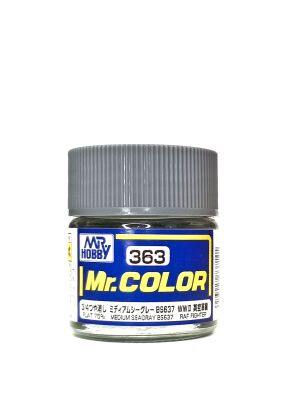 Mr. Color  (10 ml) Medium Sea gray BS637 / Средний морской серый детальное изображение Нитрокраски Краски