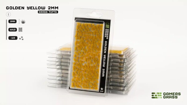 Набір пучків трави золотичтої Golden Yellow 2мм Gamers Grass GG2-GY детальное изображение Наборы деталировки Диорамы
